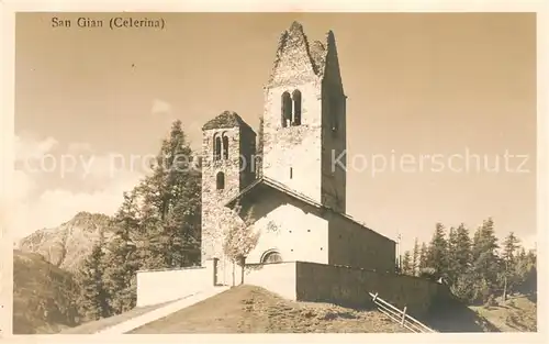 AK / Ansichtskarte San_Gian_Celerina_GR Kirchenruine 