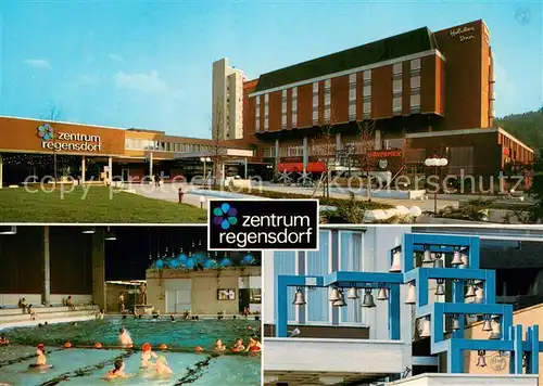 AK / Ansichtskarte Regensdorf Zentrum Regensdorf Hallenbad Glockenspiel Regensdorf