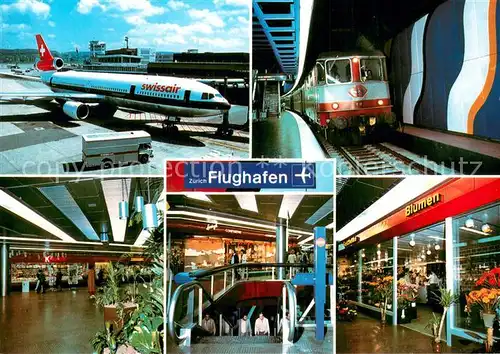 AK / Ansichtskarte Zuerich_ZH Flughafen Bahnhof Halle Zuerich_ZH