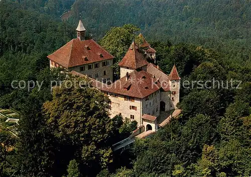 AK / Ansichtskarte Kyburg_ZH Die Kyburg Fliegeraufnahme Kyburg_ZH