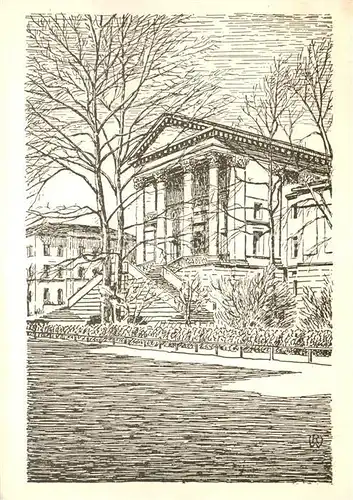 AK / Ansichtskarte Winterthur__ZH Stadthaus Zeichnung 