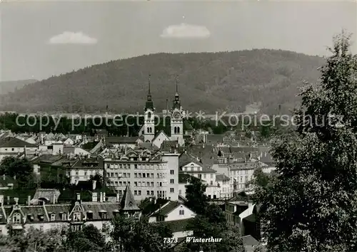 AK / Ansichtskarte Winterthur__ZH Panorama mit Kirche 