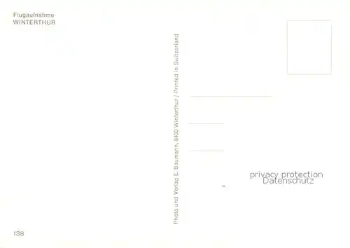 AK / Ansichtskarte Winterthur__ZH Fliegeraufnahme 