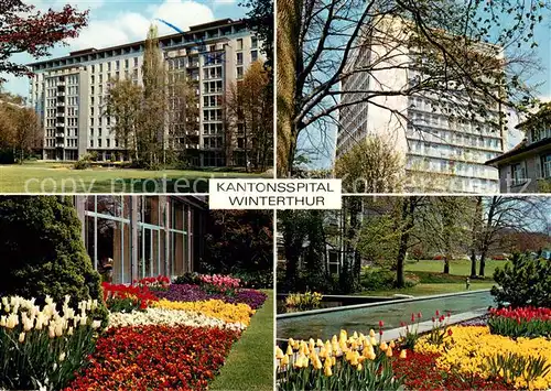 AK / Ansichtskarte Winterthur__ZH Kantonsspital Park 