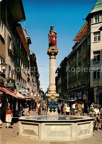 AK / Ansichtskarte Winterthur__ZH Marktgasse mit Justitiabrunnen 