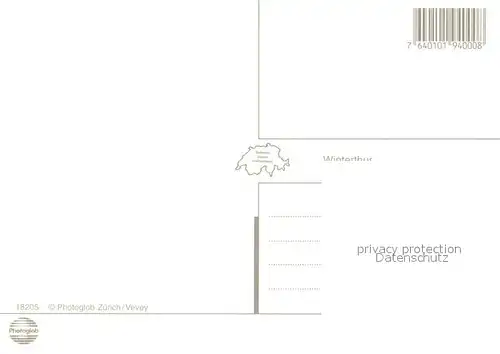 AK / Ansichtskarte Winterthur__ZH Panorama Strassenpartien Justitiabrunnen 