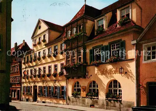 AK / Ansichtskarte Rothenburg_Tauber Hotel Goldener Hirsch Rothenburg Tauber