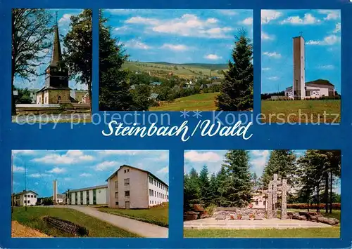 AK / Ansichtskarte Steinbach_Kronach Panorama Kirchen Gedenkstaette Steinbach Kronach