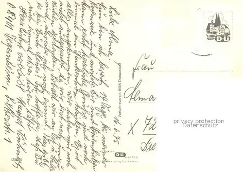 AK / Ansichtskarte Donaustauf Panorama Kirche Burgruine Walhalla  Donaustauf