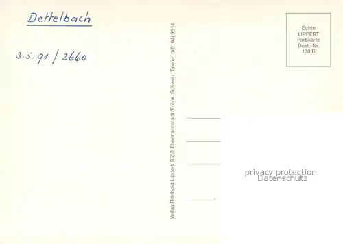 AK / Ansichtskarte Dettelbach Altstadt Stadtmauer Turm Pranger Denkmal Dettelbach