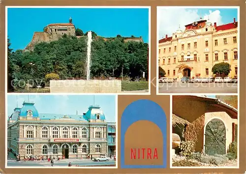 AK / Ansichtskarte Nitra_Slovakia Hrad Nitrianska galeria Budova MsNV Nadvorie Slovenskeho polnohospodarskeho muzea 