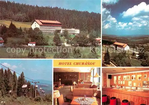 AK / Ansichtskarte Zadov_Stachy Hotel Churanov Horske rekreacni stredisko s hotelem na svazich hory Churanov Bar 