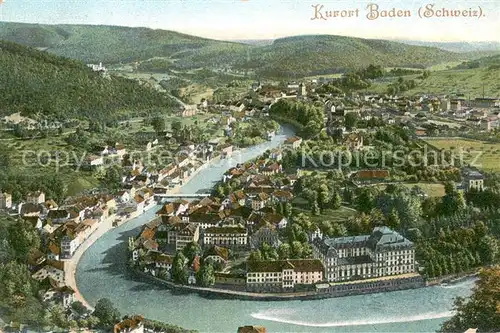 AK / Ansichtskarte Baden__AG Fliegeraufnahme 