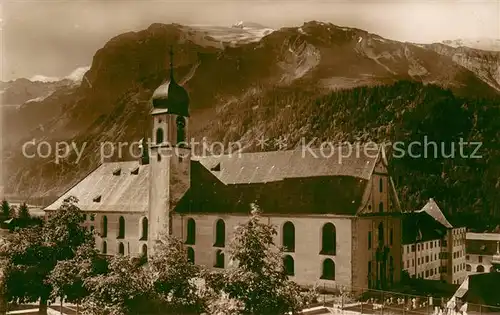 AK / Ansichtskarte Engelberg__OW Klosterkirche und Titlis 