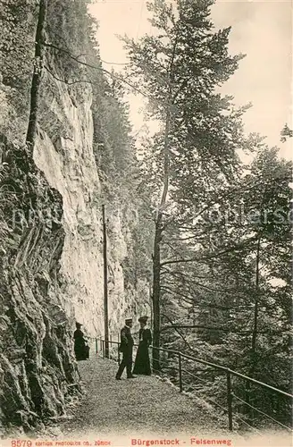 AK / Ansichtskarte Buergenstock_Vierwaldstaettersee Felsenweg Buergenstock