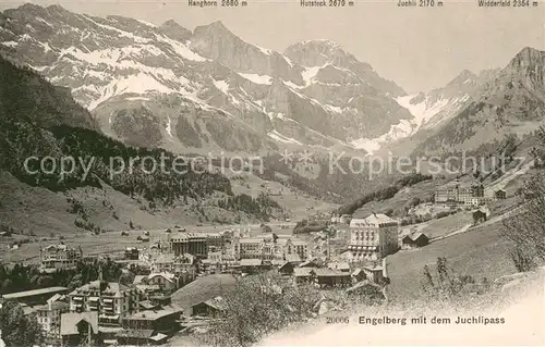 AK / Ansichtskarte Engelberg__OW mit dem Juchlipass 