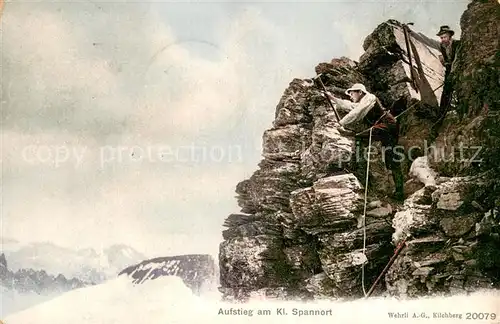 AK / Ansichtskarte Engelberg__OW Aufstieg am Kl Spannort 