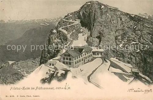 AK / Ansichtskarte Pilatus_Kulm_OW Kulmhotel Panorama 