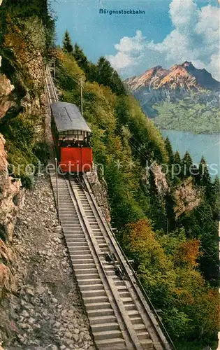 AK / Ansichtskarte Buergenstock_Vierwaldstaettersee Buergenstockbahn Buergenstock