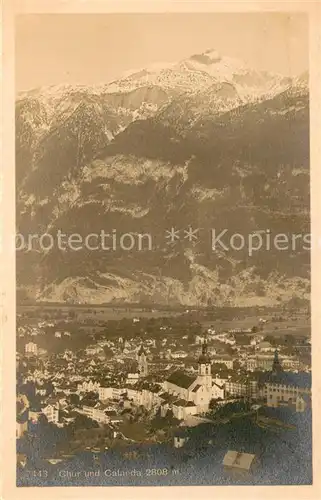AK / Ansichtskarte Chur_GR mit Calanda Chur_GR