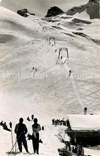 AK / Ansichtskarte Truebsee_OW Skilift Truebsee am Jochpass Truebsee_OW