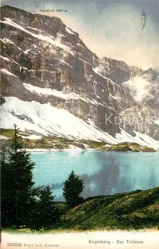 AK / Ansichtskarte Engelberg__OW Truebsee Panorama mit Graustock 
