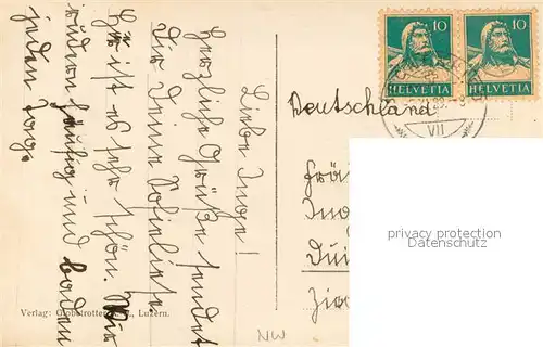 AK / Ansichtskarte Beckenried_Vierwaldstaettersee mit Rigi 