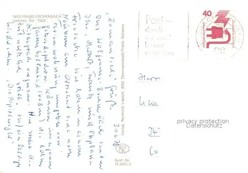 AK / Ansichtskarte Wolframs Eschenbach Unteres Tor Altstadt Wolframs Eschenbach