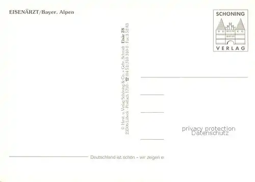 AK / Ansichtskarte Eisenaerzt Panorama Ortsansichten Hirsch Partie an der Weissen Traun Eisenaerzt