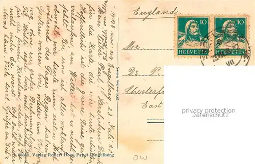 AK / Ansichtskarte Engelberg__OW mit Spannoerter und Titlis 