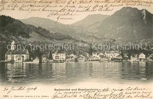 AK / Ansichtskarte Beckenried_Vierwaldstaettersee mit Buochserhorn 