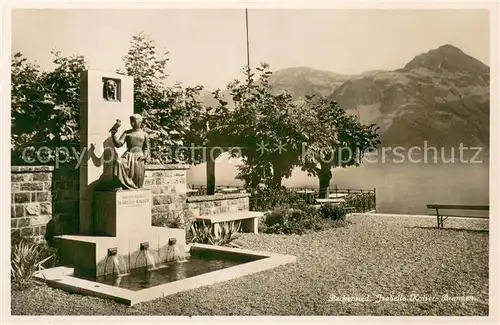 AK / Ansichtskarte Beckenried_Vierwaldstaettersee Isabelle Kaiser Brunnen 