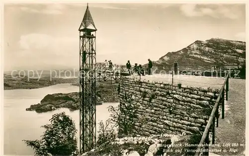 AK / Ansichtskarte Buergenstock_Vierwaldstaettersee Hammelschwand Elektr Aufzug Buergenstock