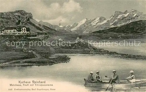 AK / Ansichtskarte Melchsee Frutt Kurhaus Reinhard Titlispanorama Melchsee Frutt