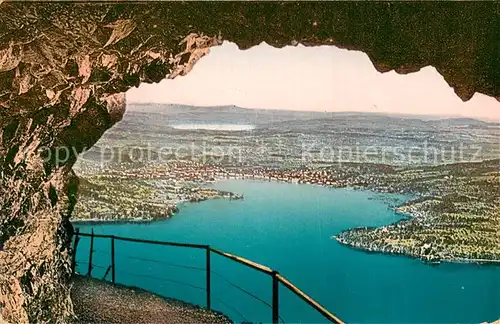 AK / Ansichtskarte Buergenstock_Vierwaldstaettersee Felsenweg Blicka auf Luzern Buergenstock