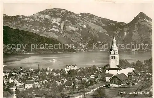 AK / Ansichtskarte Buochs_Vierwaldstaettersee mit Rigi Buochs_Vierwaldstaettersee