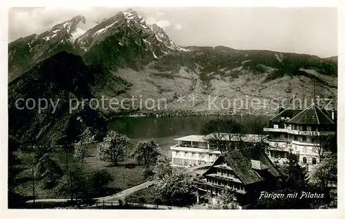 AK / Ansichtskarte Fuerigen_Stansstad_NW mit Pilatus 