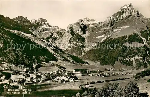 AK / Ansichtskarte Engelberg__OW Panorama mit Hahnen 