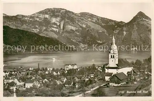 AK / Ansichtskarte Buochs_Vierwaldstaettersee mit Rigi Buochs_Vierwaldstaettersee