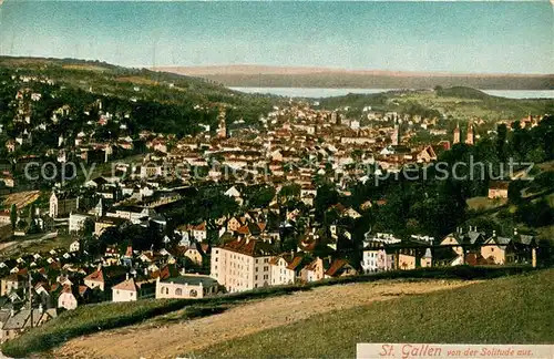 AK / Ansichtskarte St_Gallen_SG Blick von der Solituede St_Gallen_SG