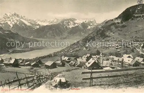 AK / Ansichtskarte Amden_SG Panorama Amden_SG