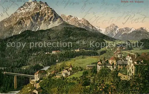 AK / Ansichtskarte Schuls_GR Panorama mit Vulpera Schuls_GR