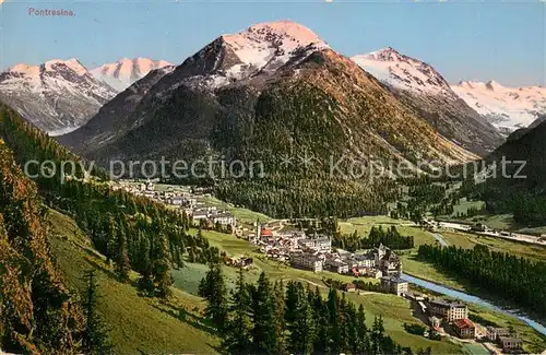 AK / Ansichtskarte Pontresina Panorama Pontresina