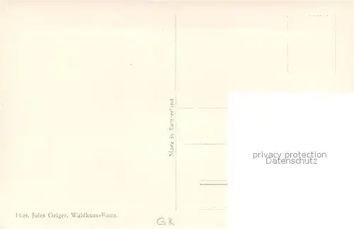 AK / Ansichtskarte Caumasee_Flims_GR mit Flimserstein und Ringelspitze 