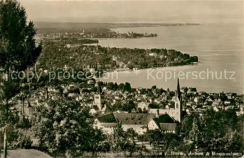 AK / Ansichtskarte Rorschach_Bodensee_SG Buchten von Horn Arbon und Romanshorn 
