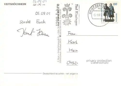 AK / Ansichtskarte Veitshoechheim Altstadt Fachwerkhaus Schloss Parkanlagen Luftbild Veitshoechheim