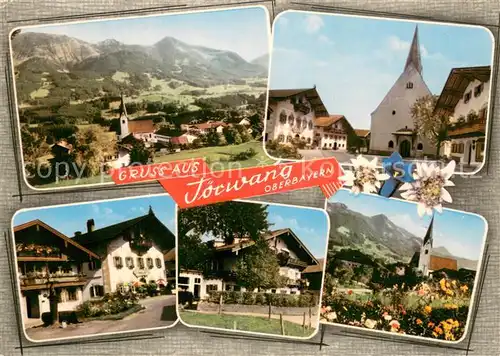 AK / Ansichtskarte Toerwang Ortsansicht mit Kirche Alpenblick Kirche Zentrum Toerwang