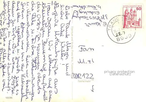 AK / Ansichtskarte Trauchgau Ortsansicht mit Kirche Alpen Kapelle See Schloss Neuschwanstein Trauchgau