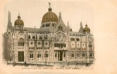 AK / Ansichtskarte Exposition_Universelle_Paris_1900 Pavillon Royal d Italia 