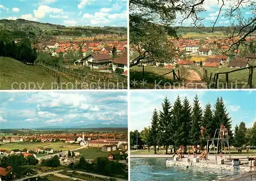 AK / Ansichtskarte Peissenberg Panorama Freibad Peissenberg